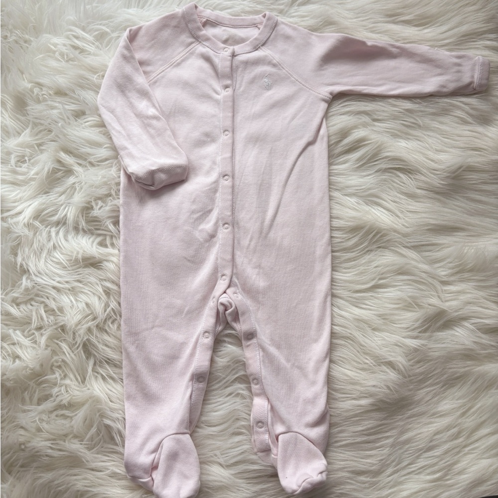Pink Ralph Lauren footie